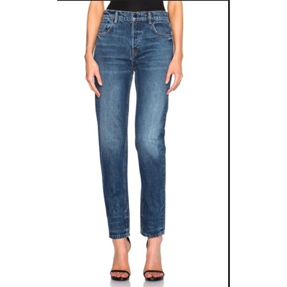 Denim X Alexander Wang 002 Relaxed Denim Jeans Blue Straight Leg Indigo 29 - Picture 1 of 5